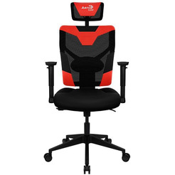 Игровое кресло AeroCool Guardian (черный/красный)