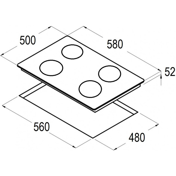 Варочная панель Schtoff H6020P26IS Inox