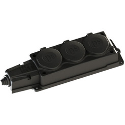 Колодка розеточная Systeme Electric MultiSet MST4103BK