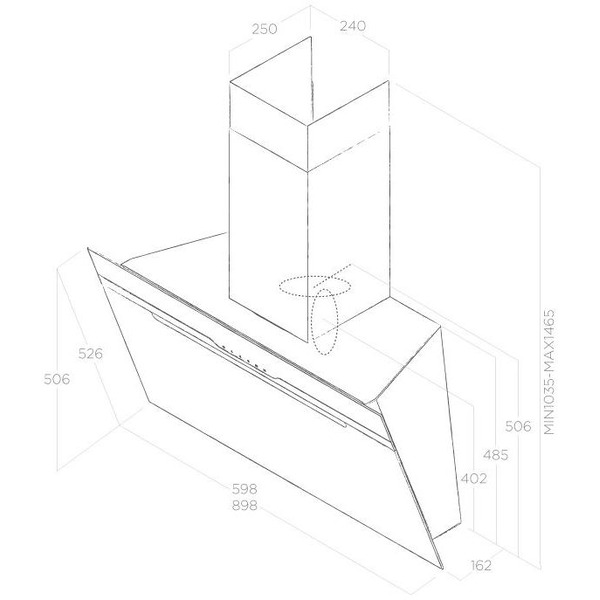 Кухонная вытяжка Elica Majestic WH/A/90