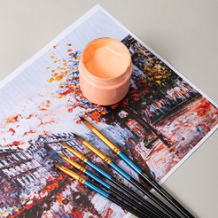 Набор кистей Deli EC406 (5 шт, синтетика)