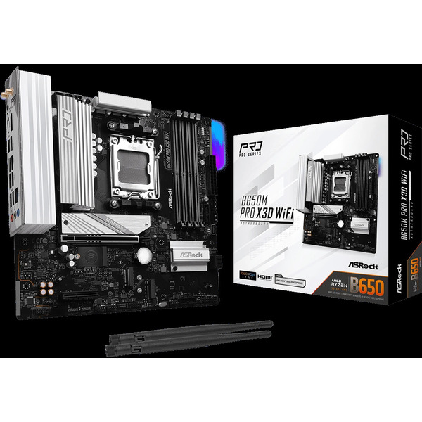 Материнская плата ASRock B650M Pro X3D WiFi