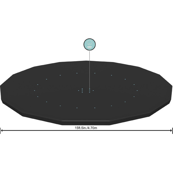 Тент-чехол Bestway 58038 для бассейнов диаметром 457 см