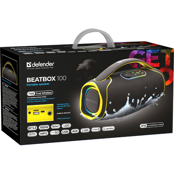 Беспроводная колонка Defender Beatbox 100