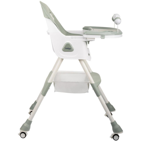 Стульчик для кормления INDIGO Corn (зеленый/серый)