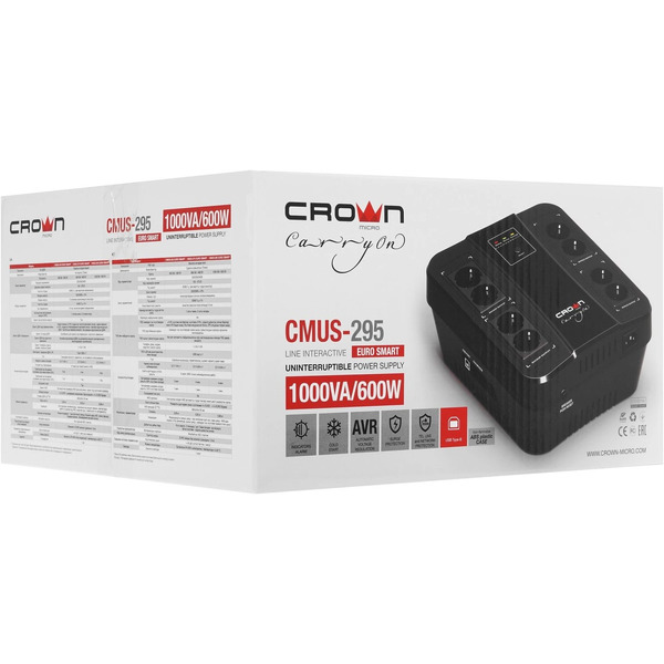 Источник бесперебойного питания Crown CMUS-295 Euro Smart