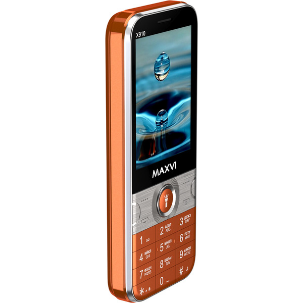 Мобильный телефон Maxvi X910 (оранжевый)