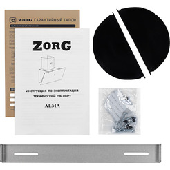Вытяжка кухонная ZORG ALMA 1080 60 S BL