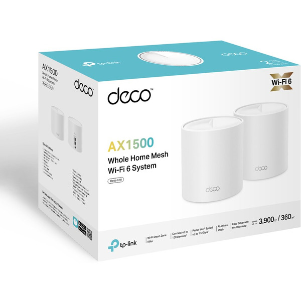 Бесшовный Mesh роутер TP-Link Deco X10 AX1500 (2-pack)