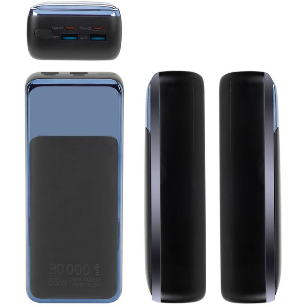 Внешний аккумулятор для ноутбуков RIVACASE VA1080 (30000 mAh) черный