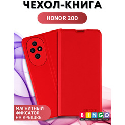 Чехол-книга Bingo Magnetic для HONOR 200 Красный