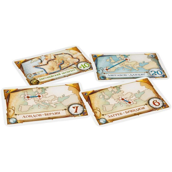 Настольная игра HOBBY WORLD Ticket to Ride: Европа 1032 (3-е русское издание)