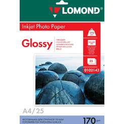 Фотобумага Lomond Глянцевая A4 170 г/кв.м. 25 листов (102143)