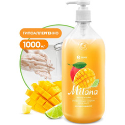Жидкое мыло Grass Milana Манго и лайм 1л 125418