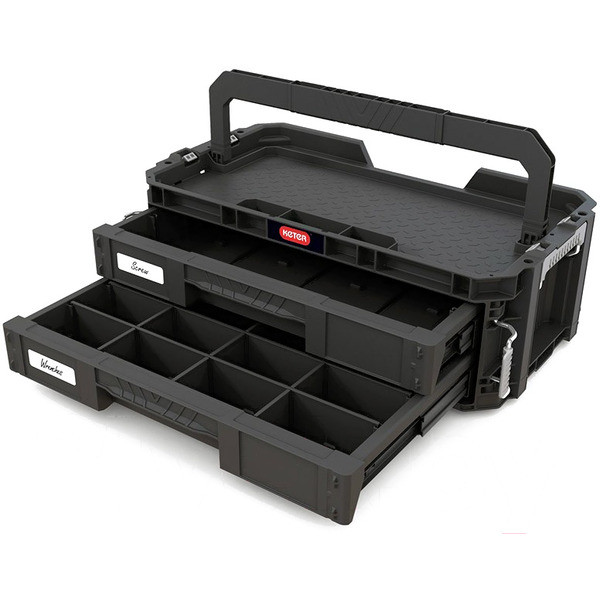 Ящик для инструментов Keter Connect 2 Drawers 250037 (черный)
