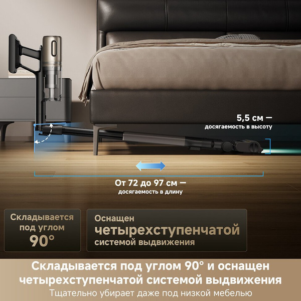 Беспроводной пылесос Dreame Cordless Vacuum Cleaner Z40 TangleCut Flex (VRV62F)