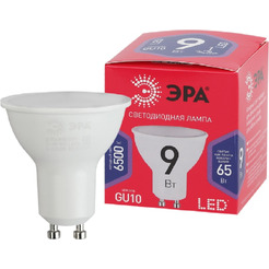 Led mr16-9w-865-gu10 r red line Лампочка светодиодная gu10 9вт софит холодный дневной свет ЭРА