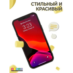 Бампер Bingo Liquid TPU для APPLE iPhone 12 Pro Max Черный
