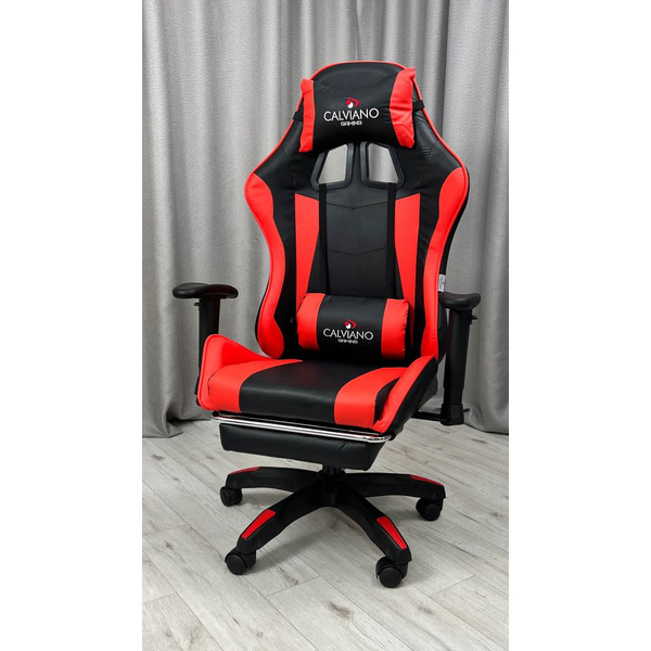 Вибромассажное кресло Calviano 1585 (черно-красное)