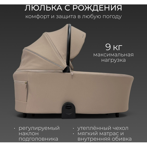 Коляска детская Bubago Gaudi 2в1 BG 218-4 (бежевый)