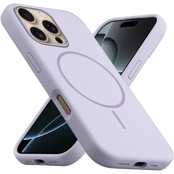 Бампер Bingo Silicone Magnetic для APPLE iPhone 16 Pro Max Лиловый