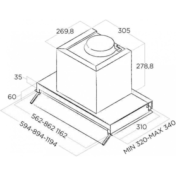 Вытяжка ELICA BOX IN IX/A/90