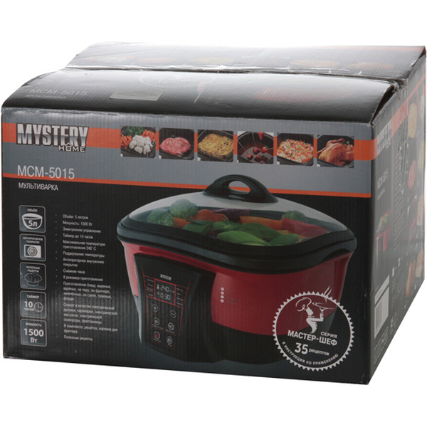 Мультиварка MYSTERY MCM-5015 red