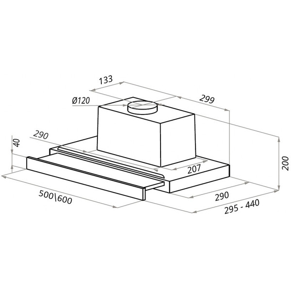 Вытяжка Ciarko Turbo 50 White