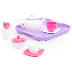 Набор детской посуды Полесье Алиса 58959 (на 2 персоны, в сеточке)