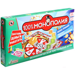 Настольная игра Русский стиль Экономическая 100% Монополия 04032
