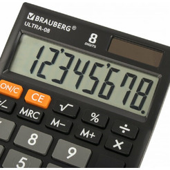 Калькулятор BRAUBERG Ultra-08-BK (250507)