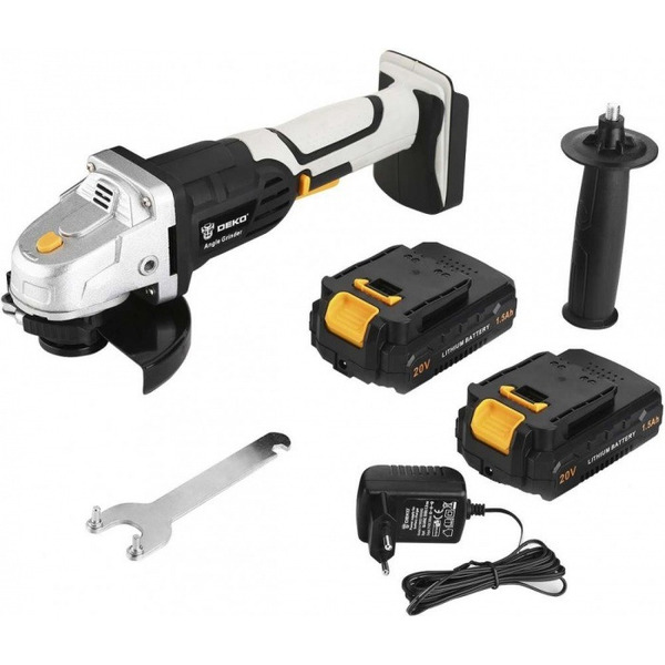 Шлифмашина Deko DKAG20-125 (063-2151) с 2-мя АКБ