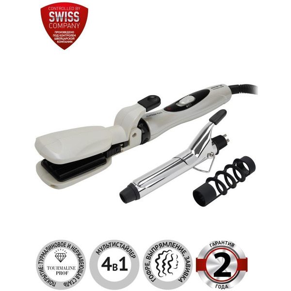 Щипцы для завивки POLARIS PHS2058KTi перламутр/черный