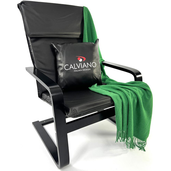 Кресло-качалка Calviano Soft 1 (черный PU)