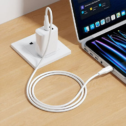 Зарядный кабель Hoco X124 Bien 60W USB-C to USB-C (белый)