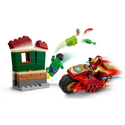 Конструктор LEGO Super Heroes Железный человек на мотоцикле и Халк 76287