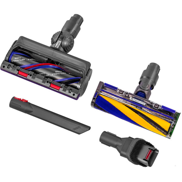 Пылесос вертикальный Dyson V15 Detect Absolute 447033-01 (никель/жёлтый) + Red Line BS-01 16A