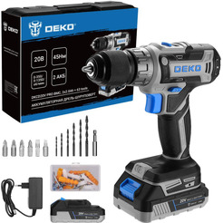 Дрель-шуруповерт Deko DKCD20V PRO (080-1001)