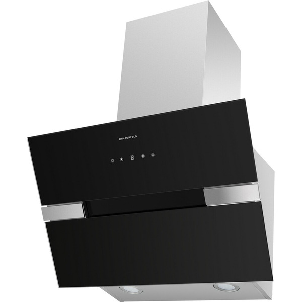Вытяжка MAUNFELD MERSEY 60 (нержавеющая сталь\черное стекло)