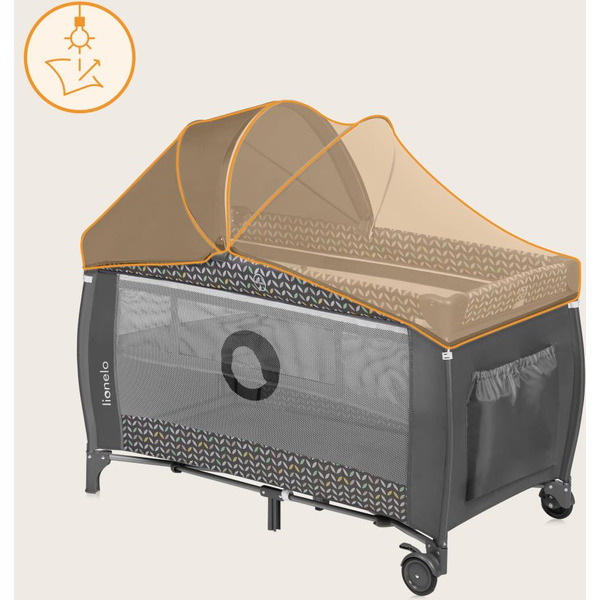 Кровать-манеж Lionelo Sven Plus (Grey Scandi)