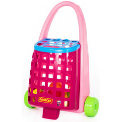 Тележка игрушечная Полесье Забавная с набором продуктов 67944