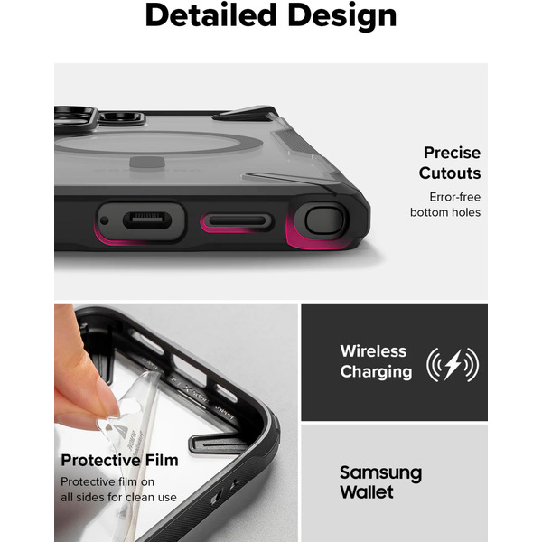 Чехол Ringke FUSION X MAGNETIC для Galaxy S25 Ultra BLACK