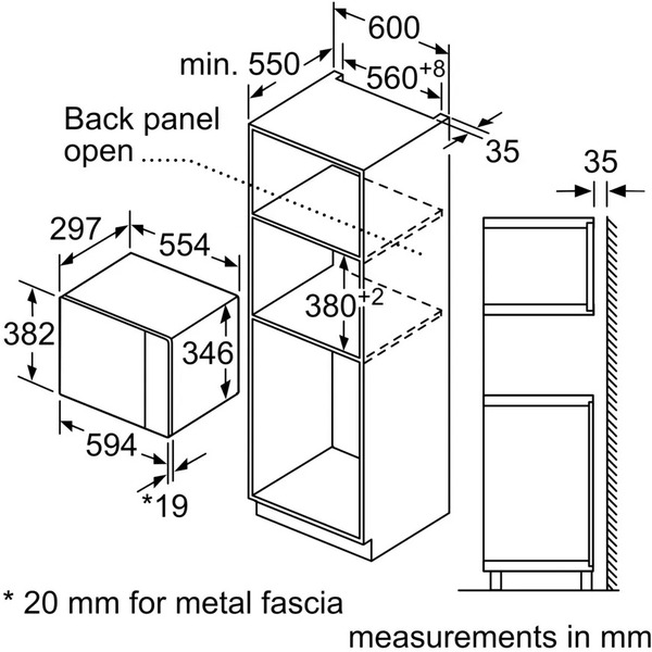 Встраиваемая микроволновая печь BOSCH BFL524MB2