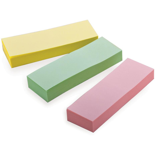 Закладки клейкие BRAUBERG 124812 (PASTEL COLOR, бумажные, 76*25 мм 3*100л., ассорти)