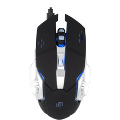 Мышь OKLICK 770GW (черный/серебристый)