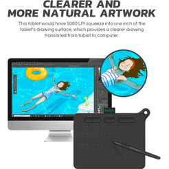 Графический планшет Parblo Ninos S (черный)