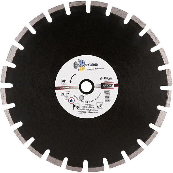 Алмазный диск Trio-diamond GA774 400*25,4*12