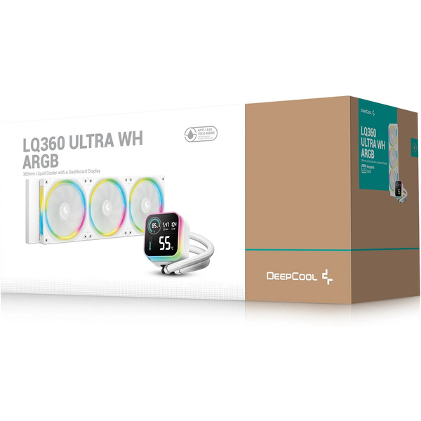 Система жидкостного охлаждения для процессора DeepCool LQ360 Ultra ARGB WH R-LQ360-WHASMC-G-1