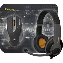 Игровой набор DEFENDER Warhead MPH-1500 (мышь+гарнитура+ковер)
