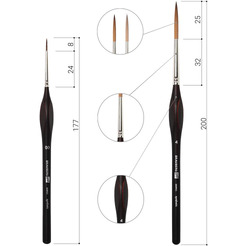 Набор кистей BRAUBERG Art Classic 200951 (12 шт)